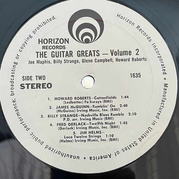 The Twelve String Story Vol. 2 Vinyl LP 1963 Horizon Records WP-1635 - Picture 6 of 8